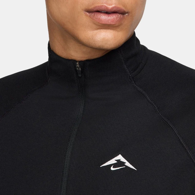 Nike Black Men's Trail Dri-FIT Mid-Layer Running Top for Men | Best Price UAE
