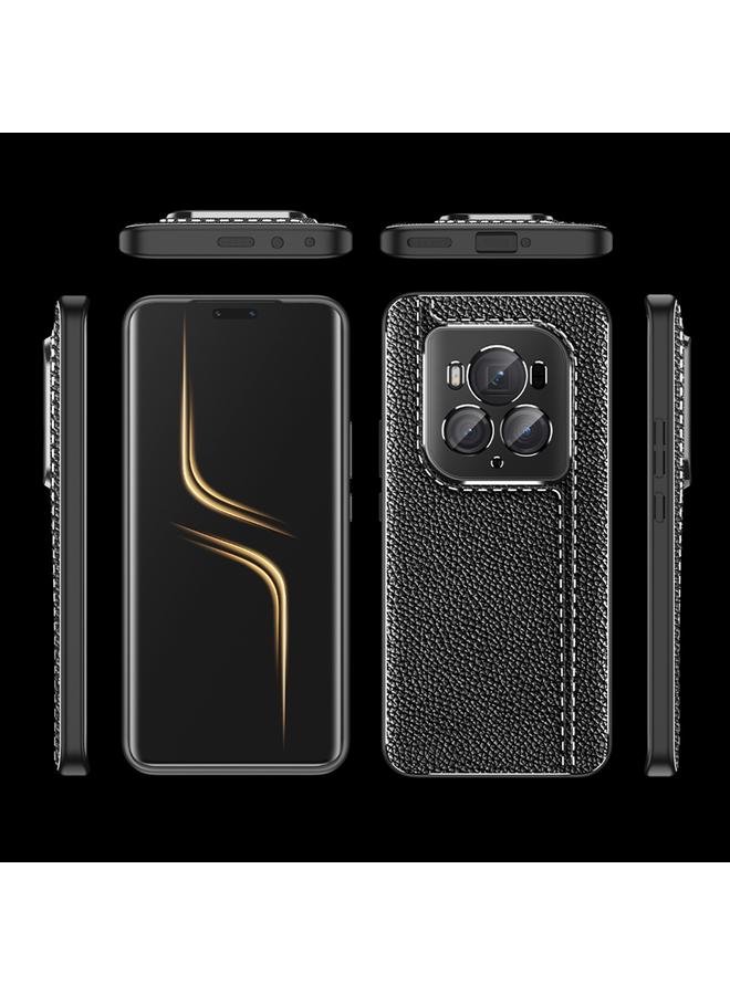 The Bros Phone Case For Honor Magic6 Ultimate Litchi Texture Shockproof TPU Phone Phone Case - Image 2