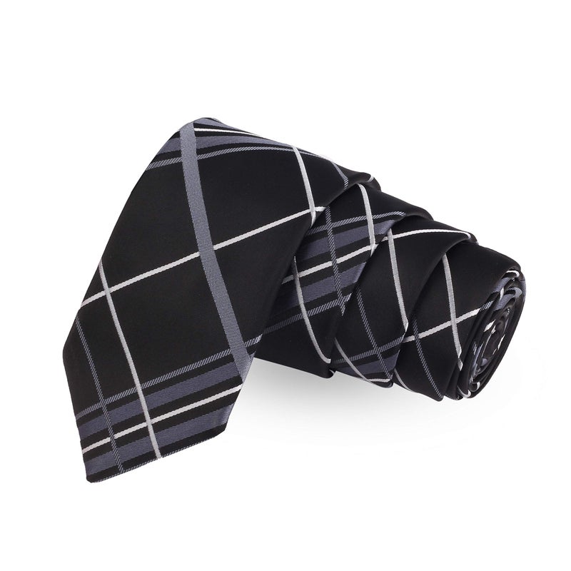 Peluche Refined Check Necktie For Men - Image 5