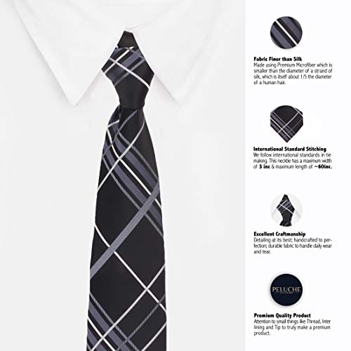 Peluche Refined Check Necktie For Men - Image 4