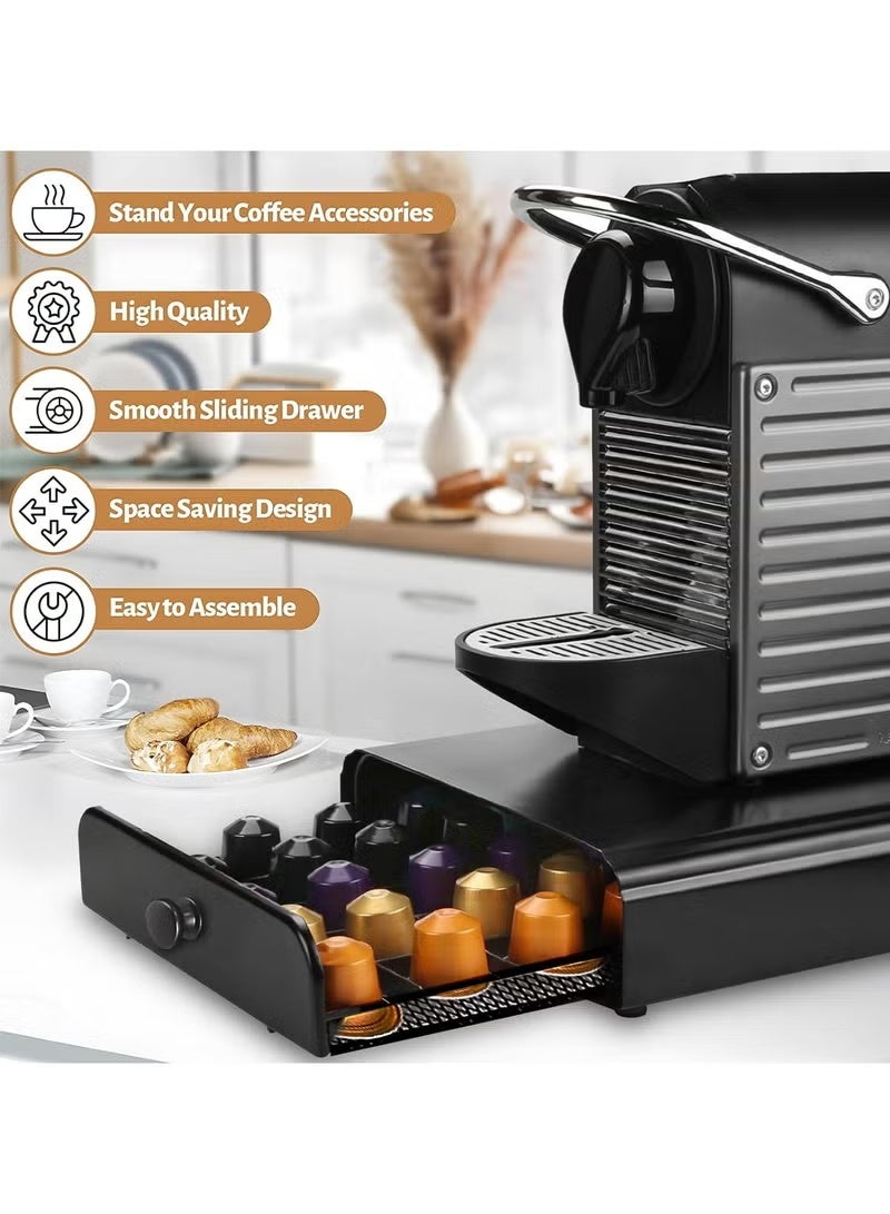 Coffee Pod Drawer, 36 Pcs Coffee Capsule Holder, Space-Saving Coffee Pods Organizer for Kitchen, Office (39 x 26 x 6.4 cm) - Image 5