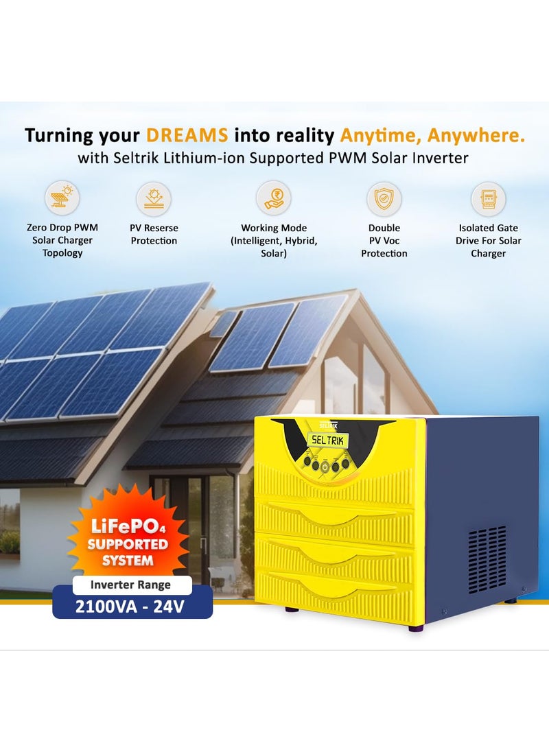 SELTRIK Seltrik 21KVA 24V PWM Solar Inverter with LiFePO4 Compatible Digital Display for Your Home and Business use  - Image 5