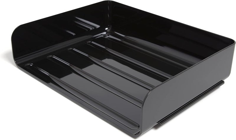 divinezon 4 Tier Magazine Rack, Files, Mails, Paper, Books Organizer Stackable Drawer Sorter | Plastic - Image 1