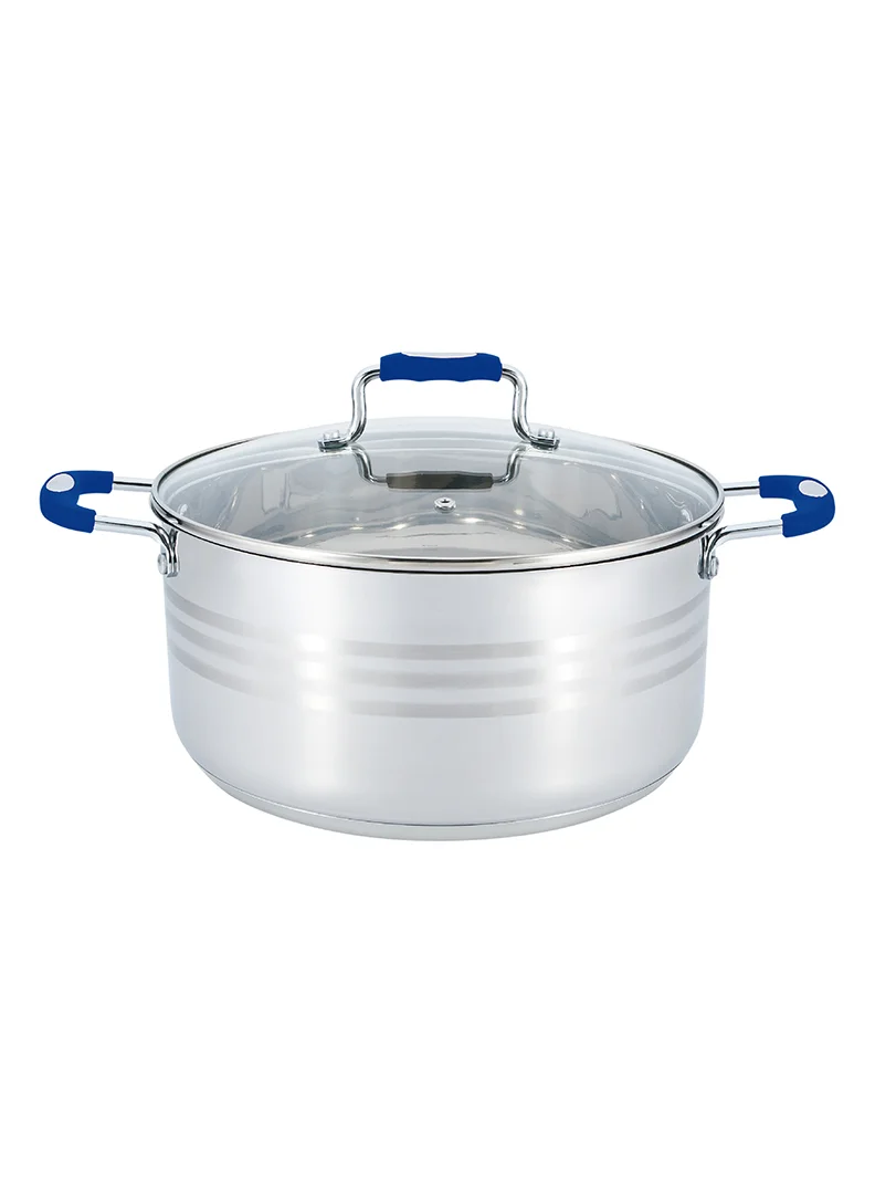 Wilson Wilson Stainless Steel Casserole With Blue Color Silicon Handle