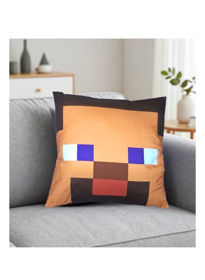 MINECRAFT Gaming Pixel Art Throw Pillow 40x40cm – Soft Decorative Cushion for Sofa & Bedroom - Image 1