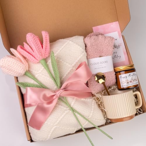 Anforsun Birthday Gifts for Women, Self Care Gifts Get Well Soon Gifts Package, Relaxing Care Package, Birthday Gift Basket for Women, Happy Birthday Gifts for Her, Mom, Sister, Best Friend, Wife, Girlfriend, Coworker, Birthday Gifts Ideas - Image 1