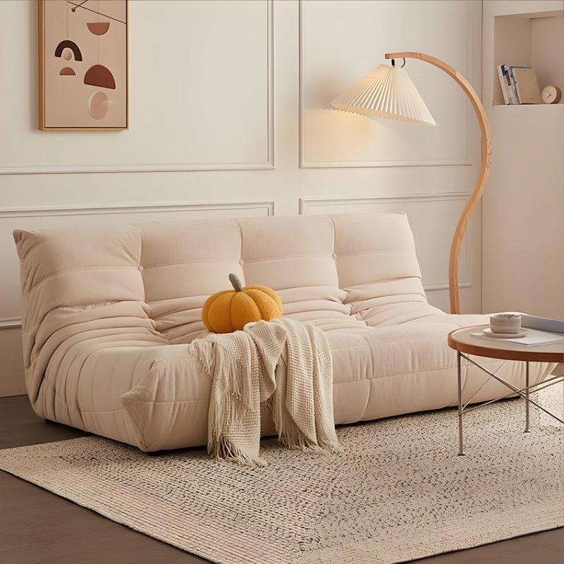 Comfynest Modern Tufted Cushions Armless Living Room Wooden Standard Seating - Suede 180 X 102 X 70 Cm Blackish Green - Image 3