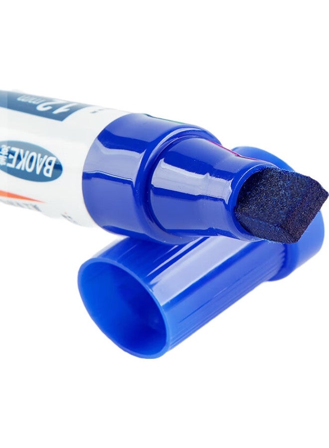 Baoke 12Mm 12-Color Pop Marker Set, Poster Advertising Drawing Pens, Colored Marker Pens, Mk820-12 - Image 1