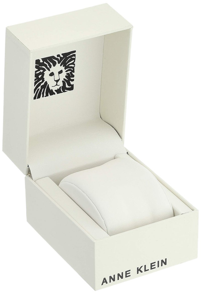 ANNE KLEIN ساعة أن كليين النسائية AK/3214LPRG بتصميم وردي ذهبي ورابط من الراتنج الوردي الفاتح - Image 4