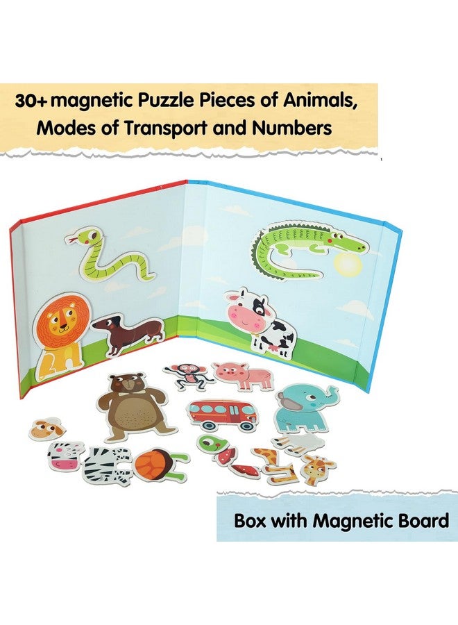 كوكوموكو كيدز مجموعة هدايا عيد ميلاد للأطفال من كوكوموكو - 3 مجموعات من الألغاز المغناطيسية | 30 قطعة من ألغاز الحيوانات | هدايا عيد ميلاد للأطفال من عمر سنتين إلى 5 سنوات (مجموعة من 3) - Image 2