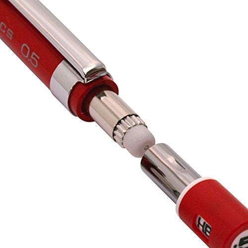 Pentel قلم رصاص ميكانيكي من بنتل، جراف 1000 CS، للتخطيط، 0.5 مم، أسود (PG1005CS-A) - Image 5