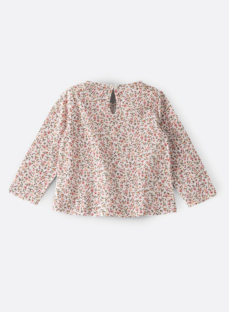 جيلين تيشيرت محبوك بطبعة شاملة - Image 2