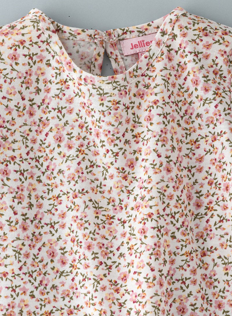 جيلين تيشيرت محبوك بطبعة شاملة - Image 3