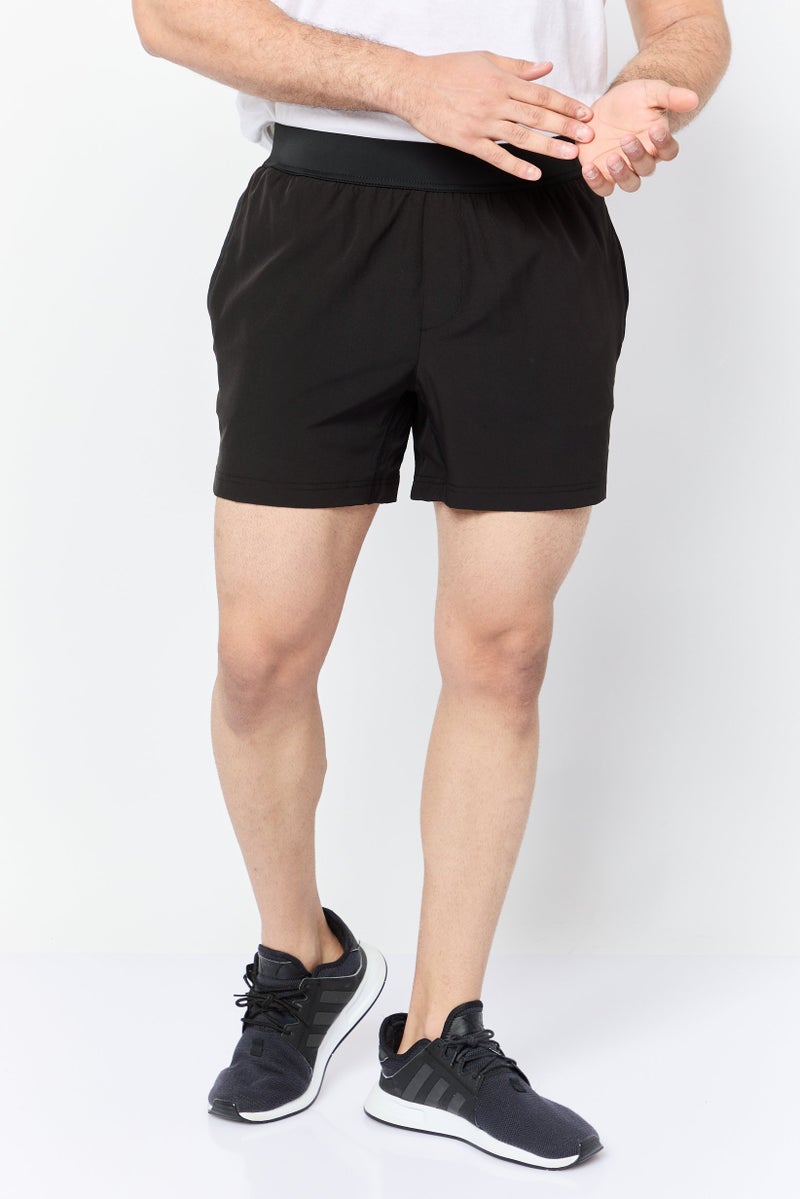 Mister Men 5 Inseam Sportswear Fit Training Shorts, Black - Image 1