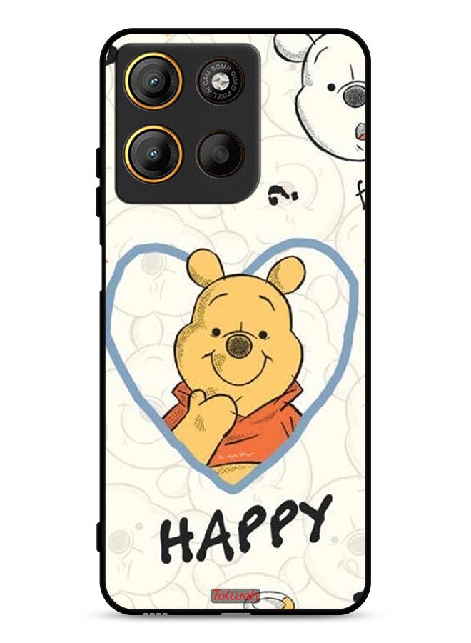 Tolwak Motorola Moto G15 Protective Case Cover Pappy Bear