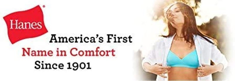 Hanes womens Comfy Support Wirefree Mhg795 Bras, Beige, X-Large US - Image 5