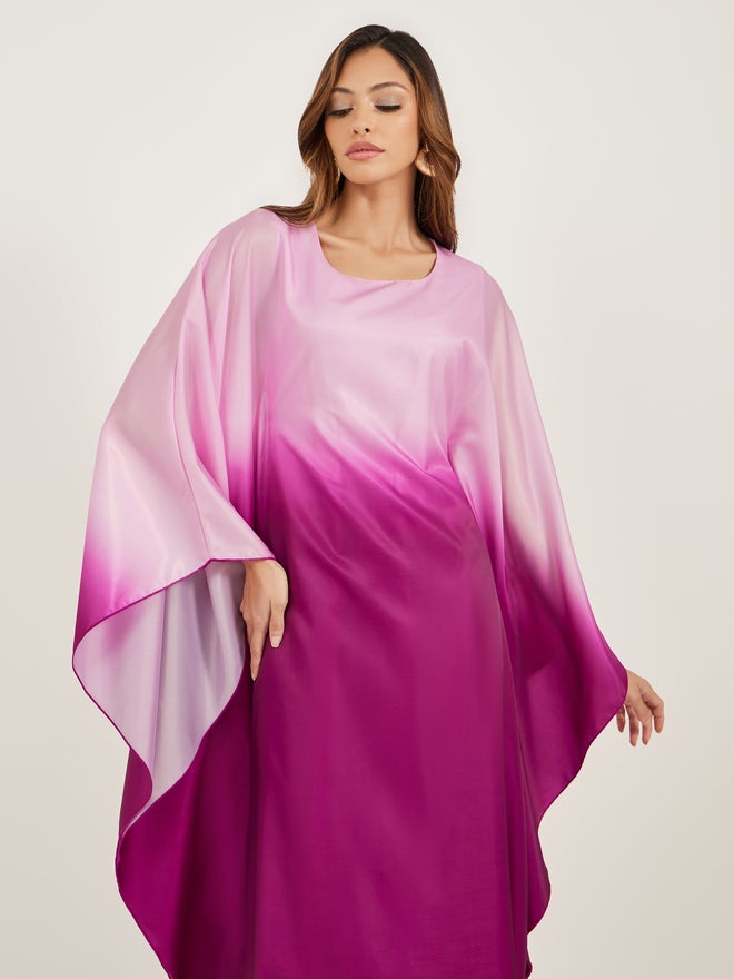Styli Amirah Ombre Organza Square Neck Kaftan  - Image 3