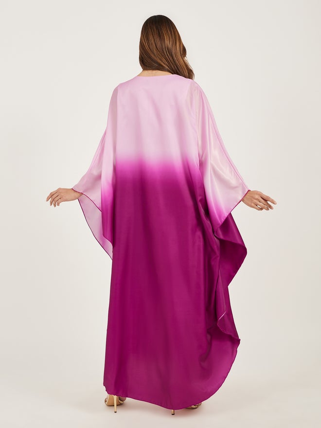 Styli Amirah Ombre Organza Square Neck Kaftan  - Image 5