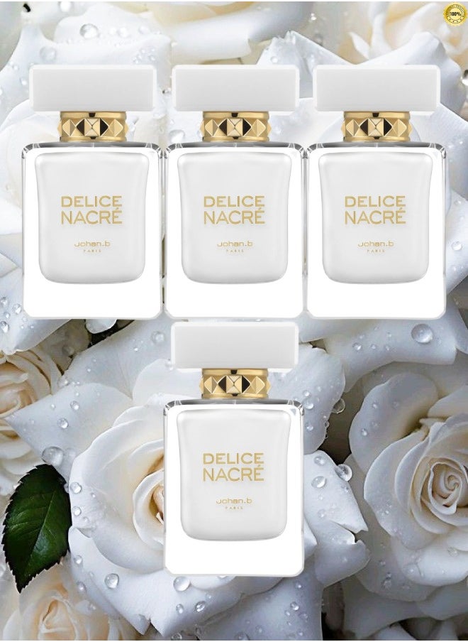 Johan.B Paris 4 Pieces Delice Nacre Johan B Paris Perfume EDP 85ML  - Image 1
