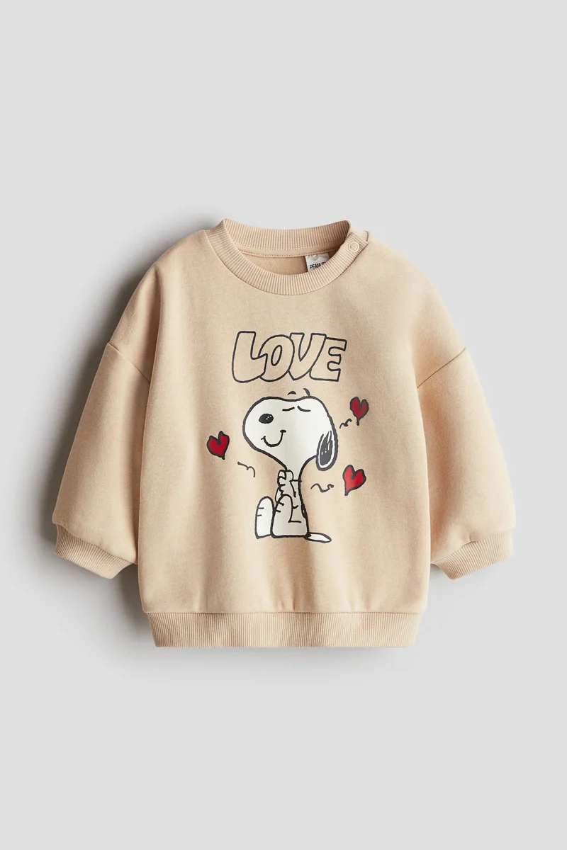 اتش اند ام Print-motif sweatshirt