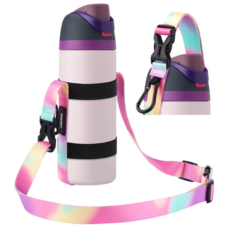 EasyAcc Water Bottle Holder Strap Sling, for Owala FreeSip 24 32 40 oz, Hydro Flask, Cirkul, Yeti, Stanley Flip, Universal Water Bottles, with Carabiner, for Walking Curise Travel (Bottle Excluded) - Image 1