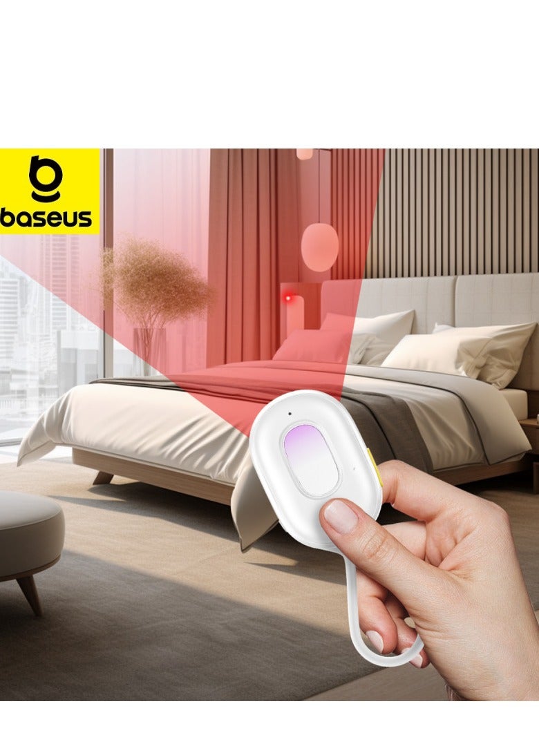 Baseus Advanced Hidden Camera Detector with Dual Infrared Light Detection, 3D Sensing Chips & Built-in Vibration Sensor, Ultimate Hotel Anti-Camera & Anti-Peeping Tool for Enhanced Privacy Protection, Featuring Ultra-Long 6-Month Battery Life for Maximum Security- White - Image 1