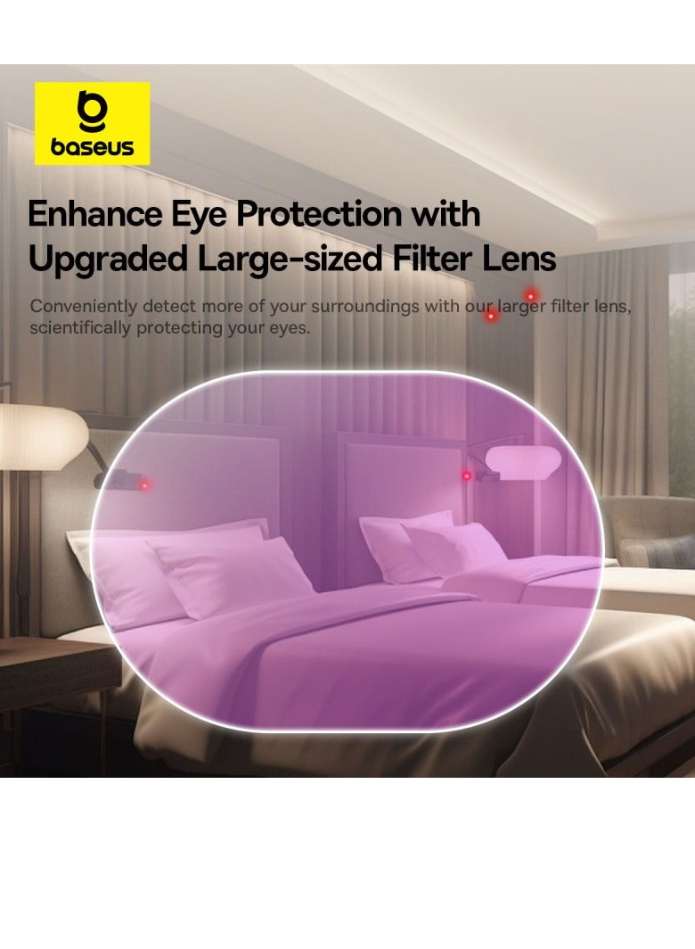 Baseus Advanced Hidden Camera Detector with Dual Infrared Light Detection, 3D Sensing Chips & Built-in Vibration Sensor, Ultimate Hotel Anti-Camera & Anti-Peeping Tool for Enhanced Privacy Protection, Featuring Ultra-Long 6-Month Battery Life for Maximum Security- White - Image 4