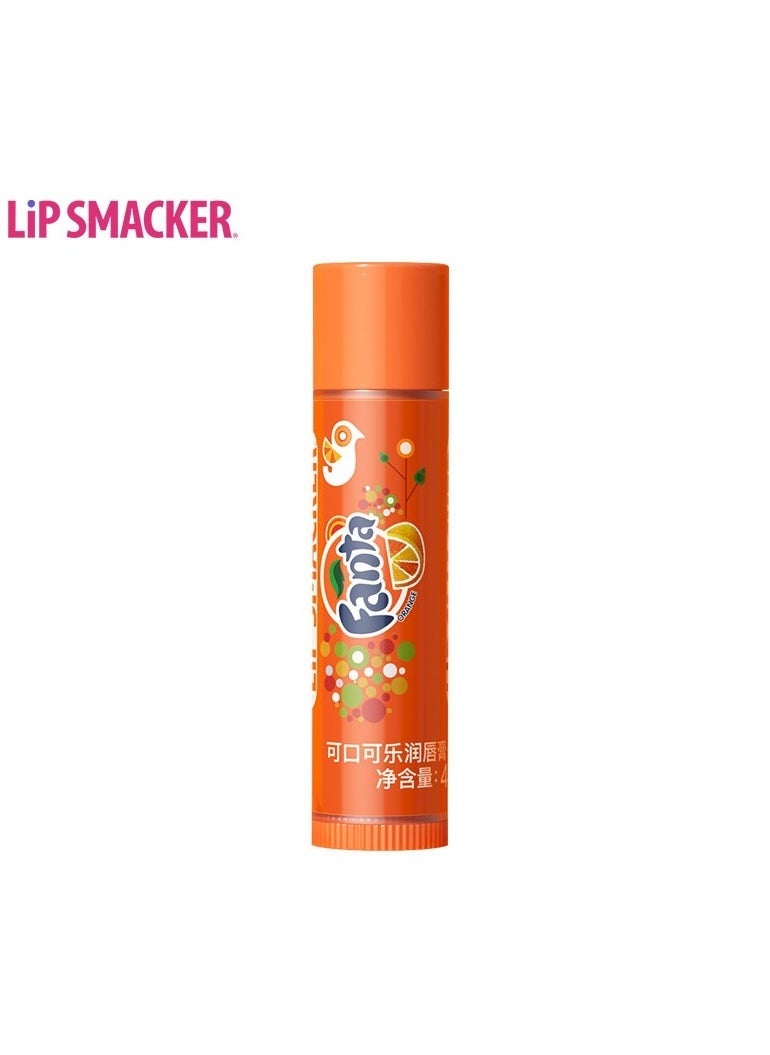lip smacker diss co-branded Fanta orange flavor (round tube) lip balm cartoon lip moisturizing