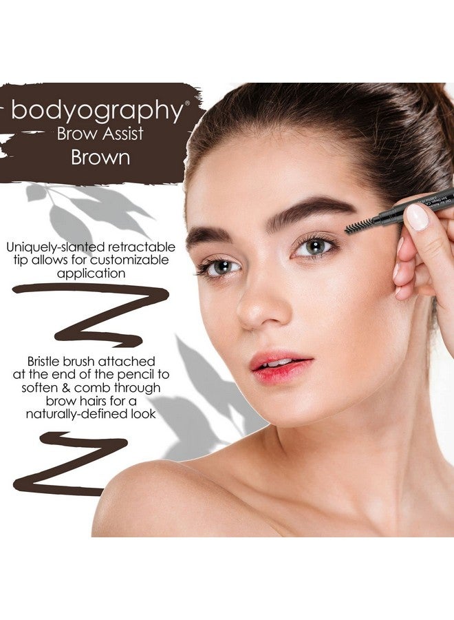 Bodyography Brow Assist Eyeliner Pencil Clear, Crisp Lines And Wears Longer Brown - Image 4