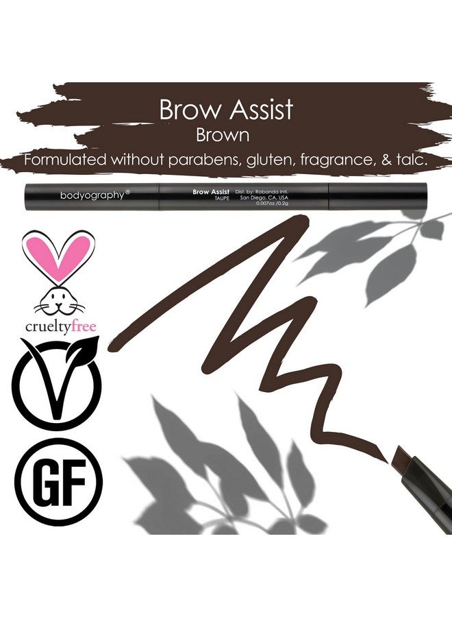 Bodyography Brow Assist Eyeliner Pencil Clear, Crisp Lines And Wears Longer Brown - Image 5