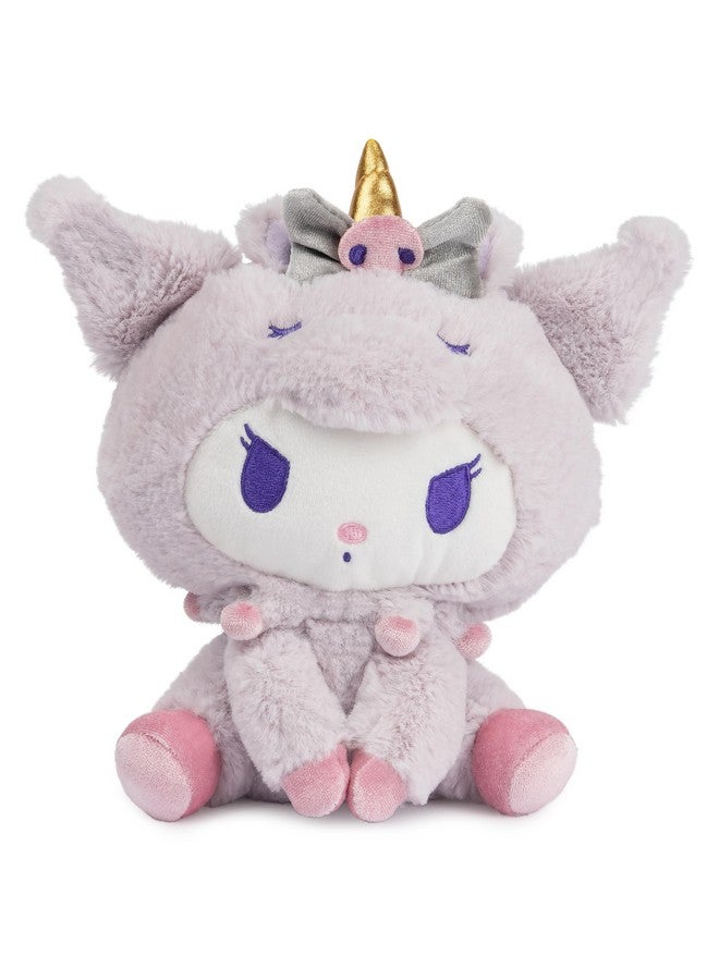 GUND Sanrio Kuromi Unicorn Plush Toy Premium Stuffed Animal For Ages 1 And Up Purple 6”  - Image 2