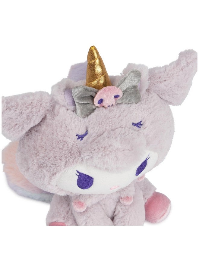 GUND Sanrio Kuromi Unicorn Plush Toy Premium Stuffed Animal For Ages 1 And Up Purple 6”  - Image 5