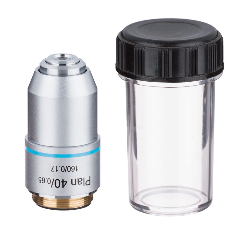 PA40X 40X (Spring) Plan Achromatic Microscope Objective,Silver