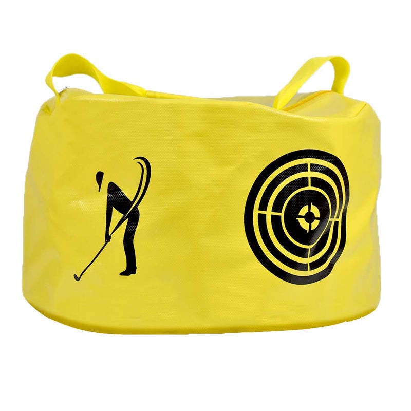 ASENVER Golf Swing Impact Trainer Bag Golf Power Smash Bag (Yellow- Target Pattern) - Image 1