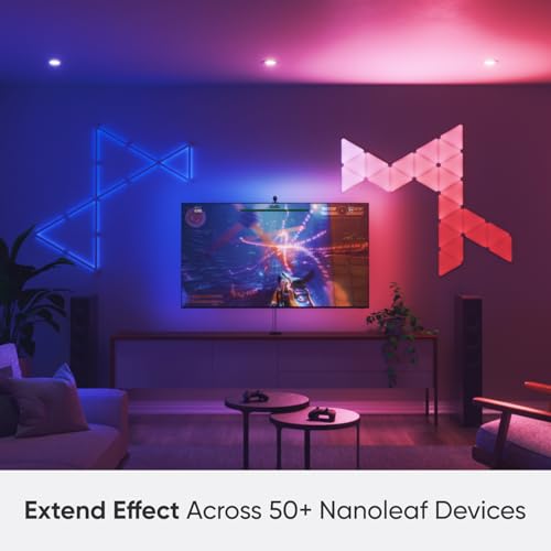 Nanoleaf 4D - TV LED Backlight with Camera, TV Backlight Sync to Screen, Smart Addressable Gradient Lightstrip Kit, App & Voice Control, Trimmable for Home Decor & Gaming (Up to 85" TVs and Monitors) - Image 4