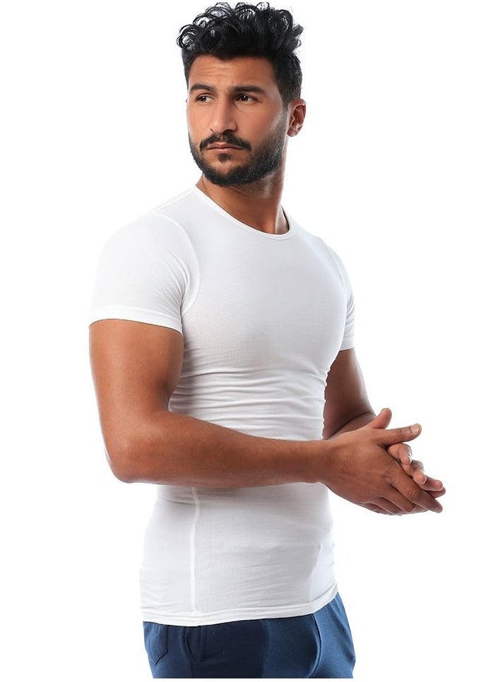 Mesery Mesery  Round Neck - For Men-White  - Image 3
