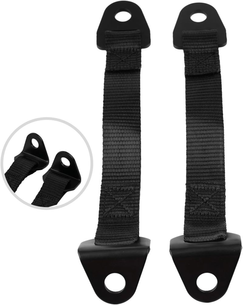 UTV Door Limit Straps: 2pcs Black Adjustable Polyester & Steel Straps - High Durability Precise Fit For 2017-2022 Maverick X3 Off-Road Vehicles - Image 4