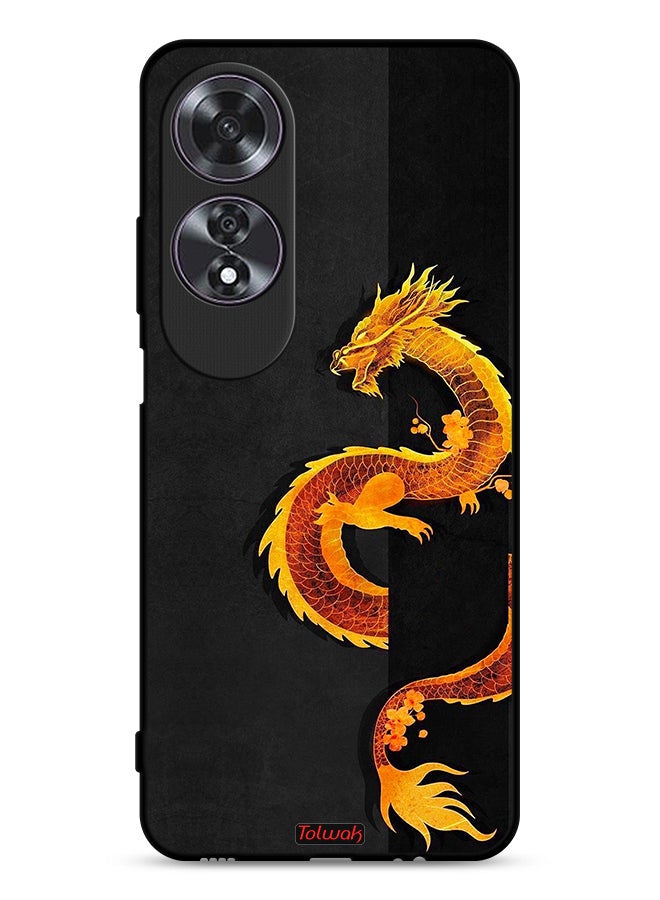 Tolwak Oppo A60 Protective Case Cover Dragon Art - Image 1
