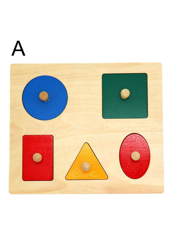 Geometric Shape Pegged Puzzle