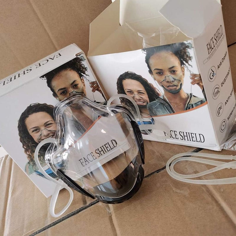 klarako Clear Face_Mask, Anit Fog Face Covering,Anti dust Mouth Guard Reusable Mouth Face Covers Outdoor Facial Protection Visible  Grey - Image 2