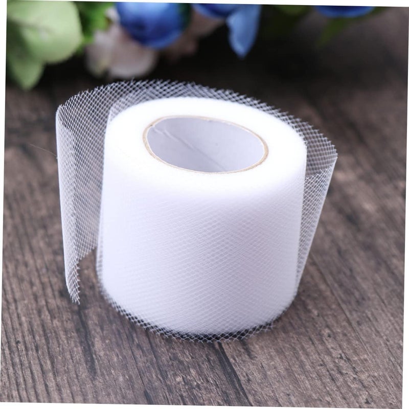 Global flexible assemble picks 2pcs Yarn Tulle Gauze Rolls for Wedding Decorations Bow Tutu Skirt DIY Craft Mesh Wrappper Bouquet Wrapping Various size alternatives - Image 4