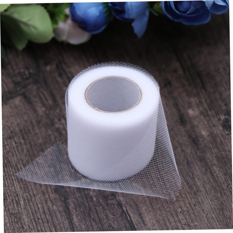 Global flexible assemble picks 2pcs Yarn Tulle Gauze Rolls for Wedding Decorations Bow Tutu Skirt DIY Craft Mesh Wrappper Bouquet Wrapping Various size alternatives - Image 2