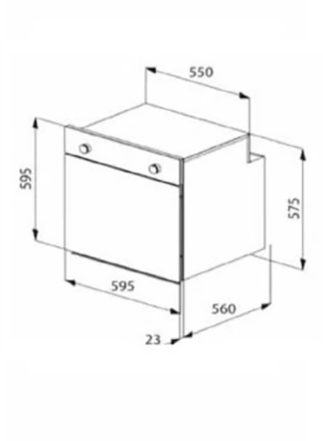 kitchen Line Built-In Electric Oven 4 Functions 60*60 CM Italian | KL-E 604 - Image 3