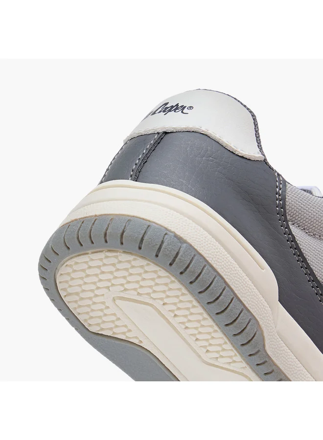 Lee Cooper Boys Panelled Sneakers with Hook and Loop Closure