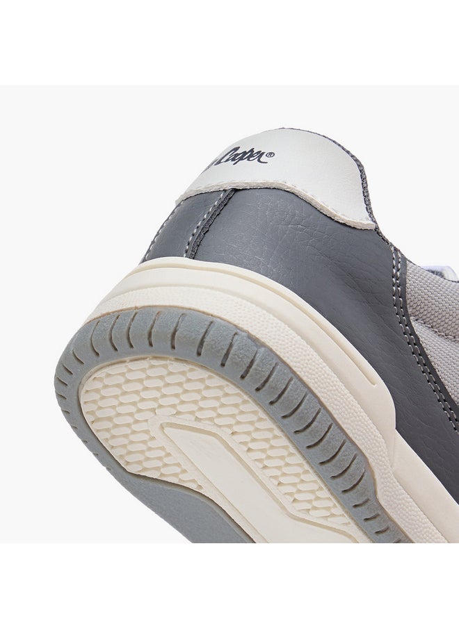 Lee Cooper Boys Panelled Sneakers with Hook and Loop Closure  - Image 5
