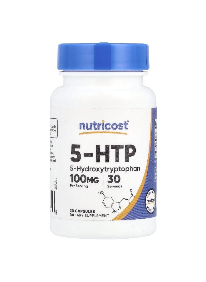 Nutricost Nutricost, 5-HTP, 100 mg, 30 Capsules  - Image 1