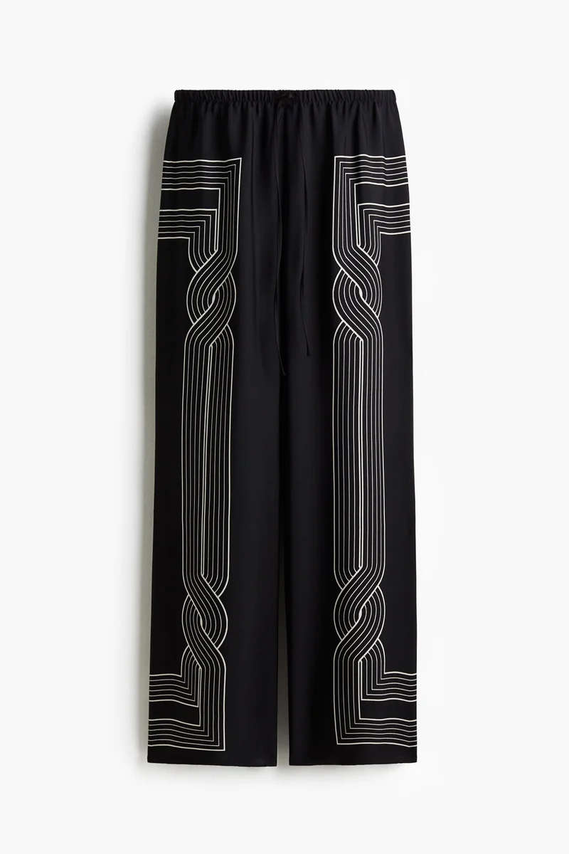 H&M Printed pull-on trousers