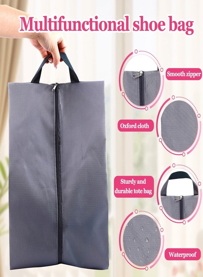 Enjamyo 6 Pcs Travel Shoe Bags Set with Zipper and Handle, Portable Waterproof Shoe Bags, Soccer Cleats Bag Shoe Pouch for Gym, Travel Shoe Storage Bag, Shoe Organizer Packing for Women and Men - Image 4