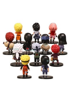 Trunkin Trunkin Anime Action Figure Toy Set for Kids | Collectible Sasuke Itachi Jiraiya Hinata Kakashi Figurines Toy Set | PVC Figurine - Set of 12  - Image 2