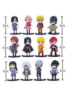 Trunkin Trunkin Anime Action Figure Toy Set for Kids | Collectible Sasuke Itachi Jiraiya Hinata Kakashi Figurines Toy Set | PVC Figurine - Set of 12  - Image 5